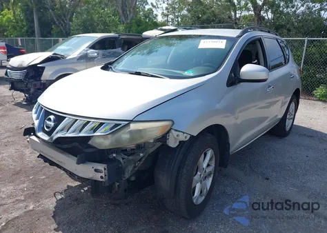 2009 Nissan Murano S z USA, uszkodzony, nr VIN JN8AZ18U99W022309